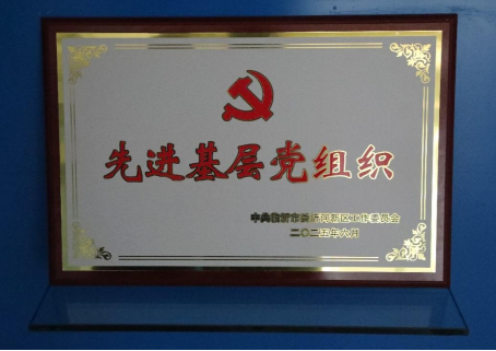 山重建機(jī)黨委榮獲沂河新區(qū)黨工委先進(jìn)基層黨組織